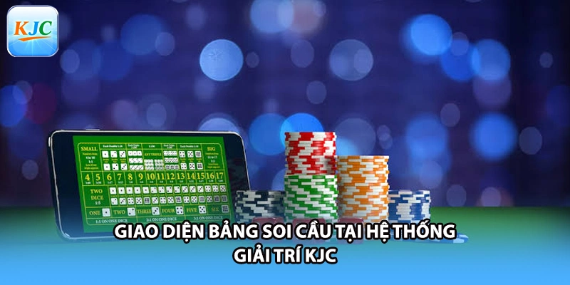 Giao diện bảng soi cầu tại hệ thống giải trí KJC