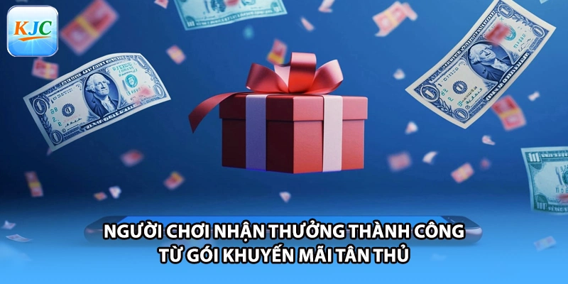 Người chơi nhận thưởng thành công từ gói khuyến mãi tân thủ